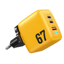 Load image into Gallery viewer, WK WP-U141 67W USB+Double USB-C / Type-C GaN Charger, CN Plug, US Plug, EU Plug, UK Plug