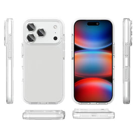 Two-color Shockproof High Transparency TPU Phone Case, For iPhone 18 Pro / 17 Pro, For iPhone 18 Pro Max / 17 Pro Max, For iPhone 17, For iPhone 17 Air, For iPhone 16 Pro Max, For iPhone 16 Pro, For iPhone 16 Plus, For iPhone 16, For iPhone 15 Pro Max ...