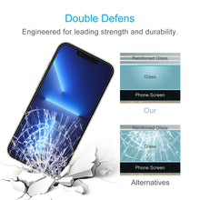 Load image into Gallery viewer, 0.26mm 9H 2.5D High Aluminum Tempered Glass Film, For iPhone 16e / 13 / 13 Pro, For iPhone 15 Plus / 15 Pro Max, For iPhone 15 / 15 Pro, For iPhone 14 Plus, For iPhone 14 Pro, For iPhone 14 Pro Max, For iPhone 13 mini, For iPhone 12 Pro Max            ...