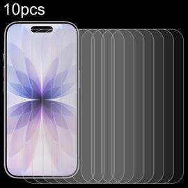 10pcs 0.26mm 9H 2.5D High Aluminum Tempered Glass Film, For iPhone 18 Pro / 17 Pro / 17, For iPhone 18 Pro Max / 17 Pro Max, For iPhone Air, For iPhone 16 Pro Max, For iPhone 16 Pro, For iPhone 16 Plus, For iPhone 16, For iPhone 15 Plus / 15 Pro Max   ...