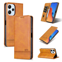 Load image into Gallery viewer, AZNS Magnetic Calf Texture Flip Leather Phone Case, For Xiaomi Redmi K60 Ultra/Mi 13T/13T Pro, For Xiaomi Redmi K70/K70 Pro, For Xiaomi Redmi 12 4G, For Xiaomi Redmi Note 12S