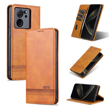 Load image into Gallery viewer, AZNS Magnetic Calf Texture Flip Leather Phone Case, For Xiaomi Redmi K60 Ultra/Mi 13T/13T Pro, For Xiaomi Redmi K70/K70 Pro, For Xiaomi Redmi 12 4G, For Xiaomi Redmi Note 12S