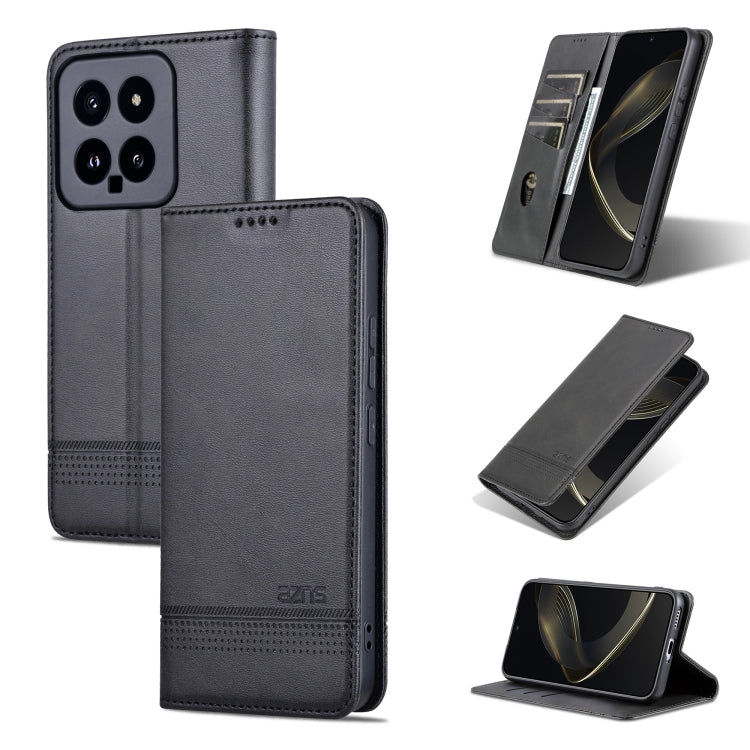 AZNS Magnetic Calf Texture Flip Leather Phone Case, For Xiaomi Redmi Turbo 3, For Xiaomi Redmi Note 13 Pro 4G, For Xiaomi Redmi Note 13 4G, For Xiaomi Redmi K70E, For Xiaomi 14 Ultra, For Xiaomi Redmi 13C / Poco C65, For Xiaomi 14 Pro, For Xiaomi 14