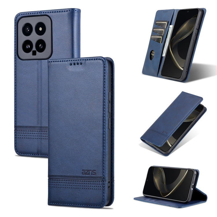 AZNS Magnetic Calf Texture Flip Leather Phone Case, For Xiaomi Redmi Turbo 3, For Xiaomi Redmi Note 13 Pro 4G, For Xiaomi Redmi Note 13 4G, For Xiaomi Redmi K70E, For Xiaomi 14 Ultra, For Xiaomi Redmi 13C / Poco C65, For Xiaomi 14 Pro, For Xiaomi 14
