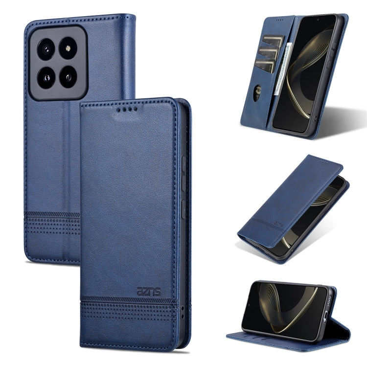AZNS Magnetic Calf Texture Flip Leather Phone Case, For Xiaomi Redmi Turbo 3, For Xiaomi Redmi Note 13 Pro 4G, For Xiaomi Redmi Note 13 4G, For Xiaomi Redmi K70E, For Xiaomi 14 Ultra, For Xiaomi Redmi 13C / Poco C65, For Xiaomi 14 Pro, For Xiaomi 14