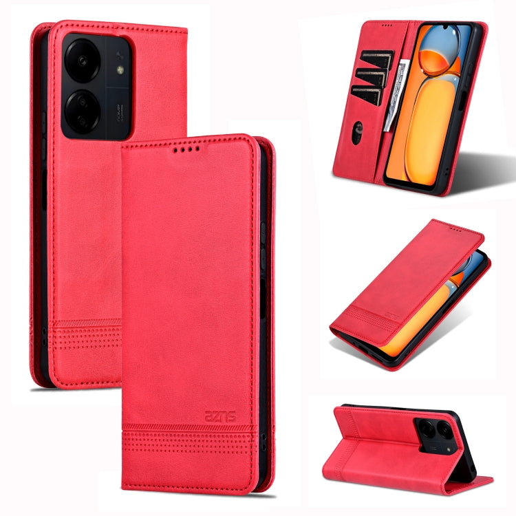 AZNS Magnetic Calf Texture Flip Leather Phone Case, For Xiaomi Redmi Turbo 3, For Xiaomi Redmi Note 13 Pro 4G, For Xiaomi Redmi Note 13 4G, For Xiaomi Redmi K70E, For Xiaomi 14 Ultra, For Xiaomi Redmi 13C / Poco C65, For Xiaomi 14 Pro, For Xiaomi 14