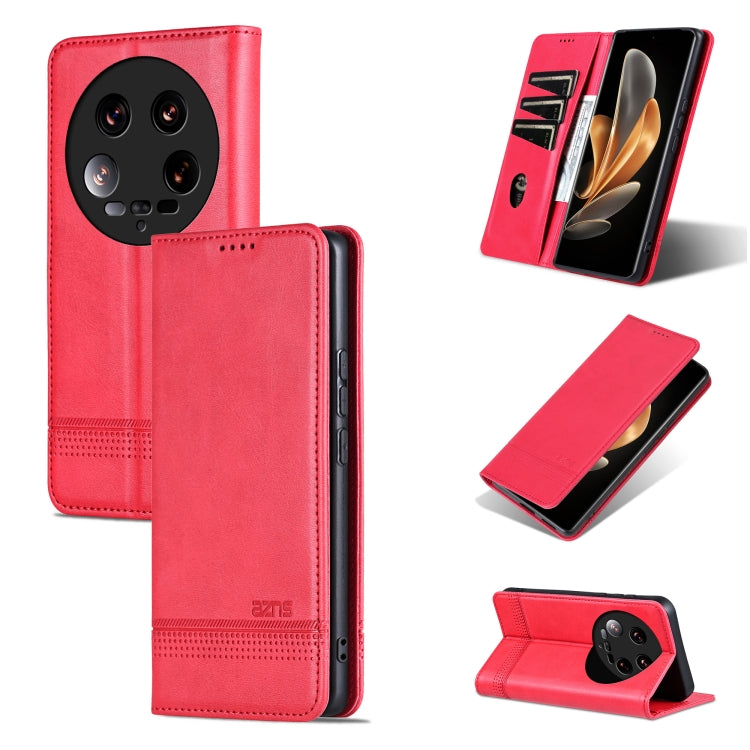 AZNS Magnetic Calf Texture Flip Leather Phone Case, For Xiaomi Redmi Turbo 3, For Xiaomi Redmi Note 13 Pro 4G, For Xiaomi Redmi Note 13 4G, For Xiaomi Redmi K70E, For Xiaomi 14 Ultra, For Xiaomi Redmi 13C / Poco C65, For Xiaomi 14 Pro, For Xiaomi 14