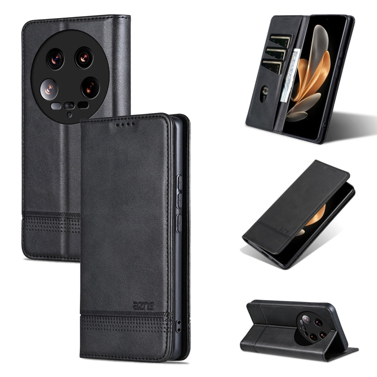 AZNS Magnetic Calf Texture Flip Leather Phone Case, For Xiaomi Redmi Turbo 3, For Xiaomi Redmi Note 13 Pro 4G, For Xiaomi Redmi Note 13 4G, For Xiaomi Redmi K70E, For Xiaomi 14 Ultra, For Xiaomi Redmi 13C / Poco C65, For Xiaomi 14 Pro, For Xiaomi 14