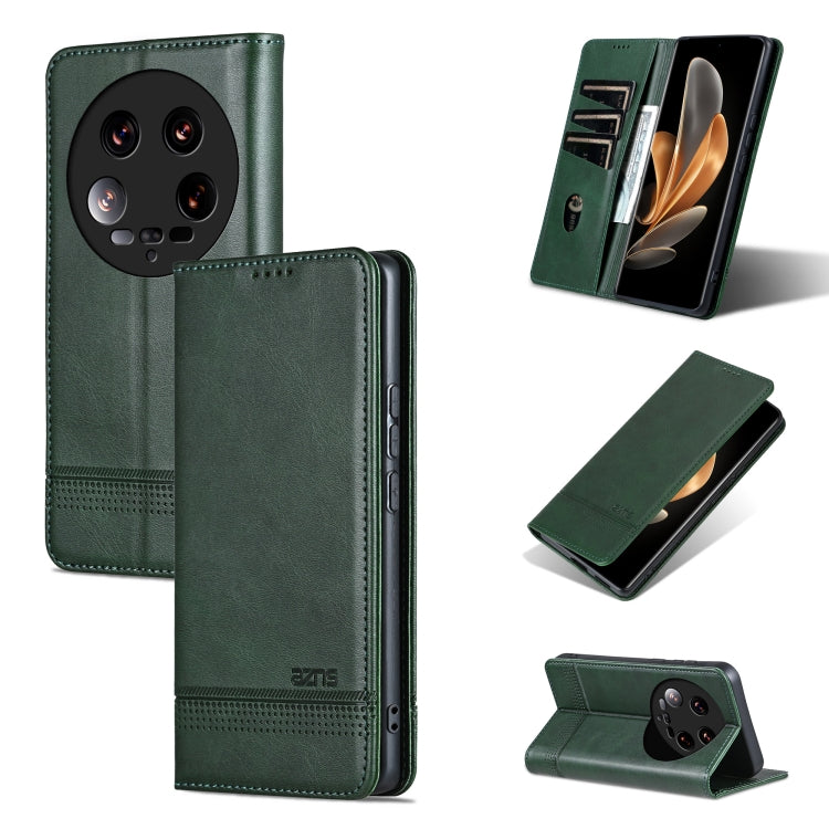 AZNS Magnetic Calf Texture Flip Leather Phone Case, For Xiaomi Redmi Turbo 3, For Xiaomi Redmi Note 13 Pro 4G, For Xiaomi Redmi Note 13 4G, For Xiaomi Redmi K70E, For Xiaomi 14 Ultra, For Xiaomi Redmi 13C / Poco C65, For Xiaomi 14 Pro, For Xiaomi 14