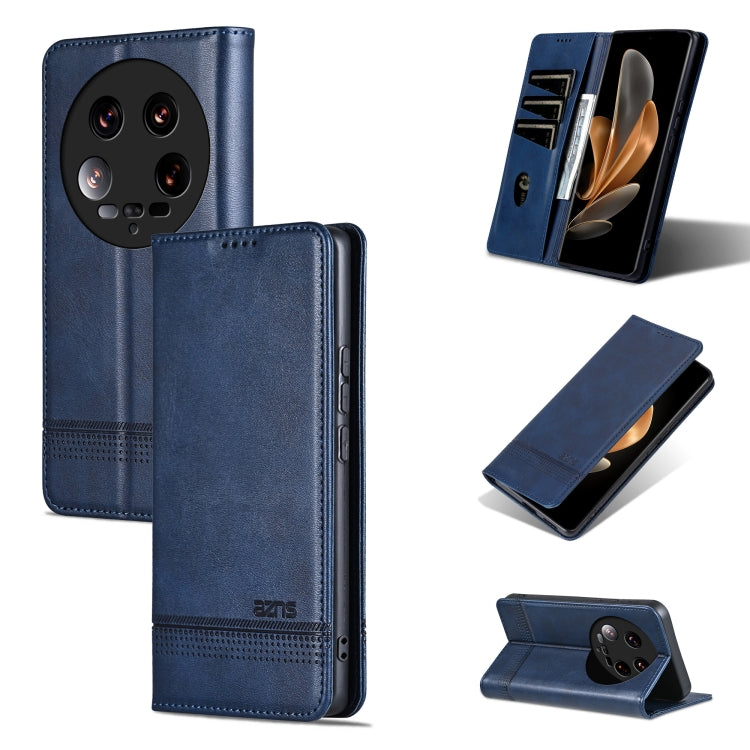 AZNS Magnetic Calf Texture Flip Leather Phone Case, For Xiaomi Redmi Turbo 3, For Xiaomi Redmi Note 13 Pro 4G, For Xiaomi Redmi Note 13 4G, For Xiaomi Redmi K70E, For Xiaomi 14 Ultra, For Xiaomi Redmi 13C / Poco C65, For Xiaomi 14 Pro, For Xiaomi 14