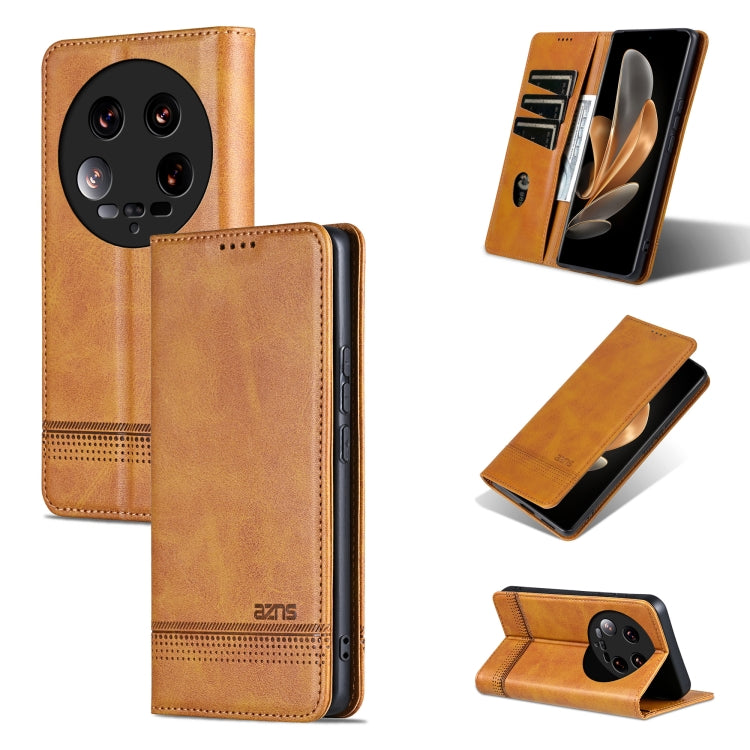 AZNS Magnetic Calf Texture Flip Leather Phone Case, For Xiaomi Redmi Turbo 3, For Xiaomi Redmi Note 13 Pro 4G, For Xiaomi Redmi Note 13 4G, For Xiaomi Redmi K70E, For Xiaomi 14 Ultra, For Xiaomi Redmi 13C / Poco C65, For Xiaomi 14 Pro, For Xiaomi 14