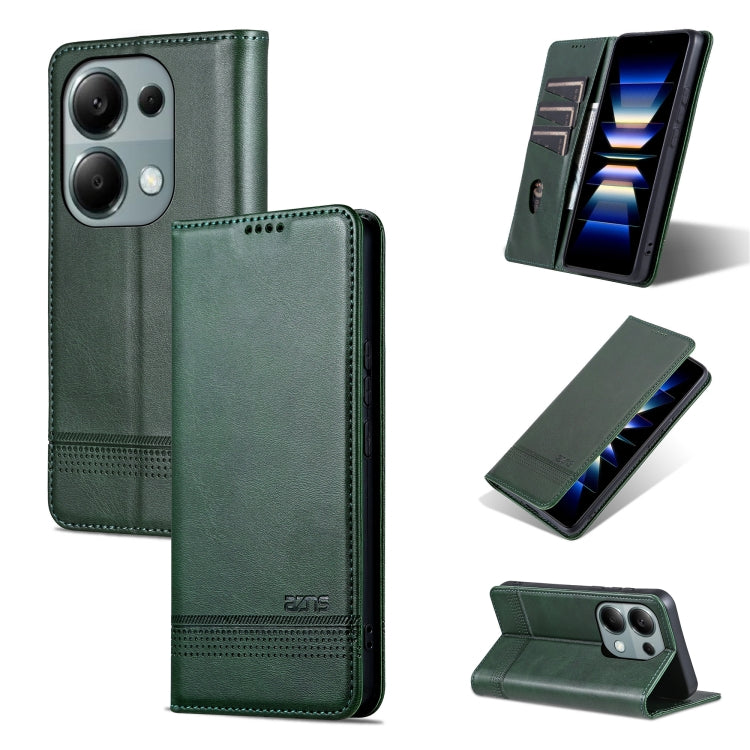AZNS Magnetic Calf Texture Flip Leather Phone Case, For Xiaomi Redmi Turbo 3, For Xiaomi Redmi Note 13 Pro 4G, For Xiaomi Redmi Note 13 4G, For Xiaomi Redmi K70E, For Xiaomi 14 Ultra, For Xiaomi Redmi 13C / Poco C65, For Xiaomi 14 Pro, For Xiaomi 14