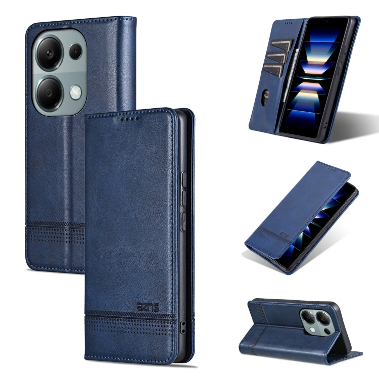 AZNS Magnetic Calf Texture Flip Leather Phone Case, For Xiaomi Redmi Turbo 3, For Xiaomi Redmi Note 13 Pro 4G, For Xiaomi Redmi Note 13 4G, For Xiaomi Redmi K70E, For Xiaomi 14 Ultra, For Xiaomi Redmi 13C / Poco C65, For Xiaomi 14 Pro, For Xiaomi 14