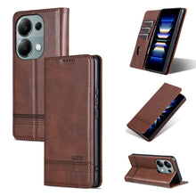 Load image into Gallery viewer, AZNS Magnetic Calf Texture Flip Leather Phone Case, For Xiaomi Redmi Turbo 3, For Xiaomi Redmi Note 13 Pro 4G, For Xiaomi Redmi Note 13 4G, For Xiaomi Redmi K70E, For Xiaomi 14 Ultra, For Xiaomi Redmi 13C / Poco C65, For Xiaomi 14 Pro, For Xiaomi 14