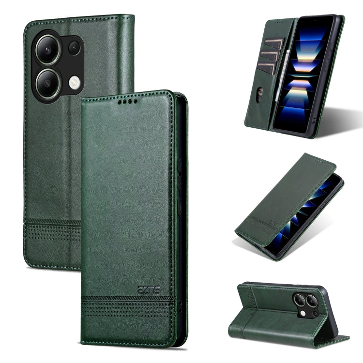 AZNS Magnetic Calf Texture Flip Leather Phone Case, For Xiaomi Redmi Turbo 3, For Xiaomi Redmi Note 13 Pro 4G, For Xiaomi Redmi Note 13 4G, For Xiaomi Redmi K70E, For Xiaomi 14 Ultra, For Xiaomi Redmi 13C / Poco C65, For Xiaomi 14 Pro, For Xiaomi 14