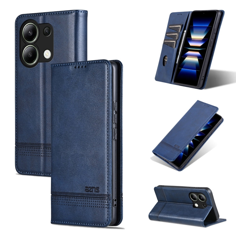 AZNS Magnetic Calf Texture Flip Leather Phone Case, For Xiaomi Redmi Turbo 3, For Xiaomi Redmi Note 13 Pro 4G, For Xiaomi Redmi Note 13 4G, For Xiaomi Redmi K70E, For Xiaomi 14 Ultra, For Xiaomi Redmi 13C / Poco C65, For Xiaomi 14 Pro, For Xiaomi 14