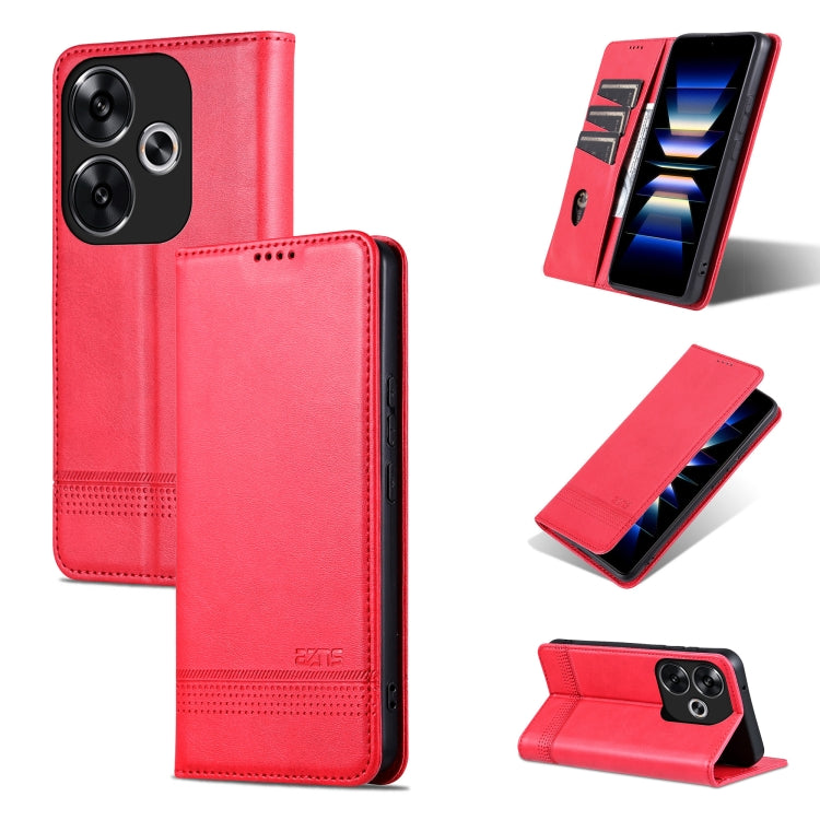 AZNS Magnetic Calf Texture Flip Leather Phone Case, For Xiaomi Redmi Turbo 3, For Xiaomi Redmi Note 13 Pro 4G, For Xiaomi Redmi Note 13 4G, For Xiaomi Redmi K70E, For Xiaomi 14 Ultra, For Xiaomi Redmi 13C / Poco C65, For Xiaomi 14 Pro, For Xiaomi 14