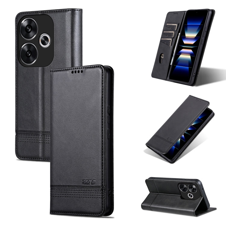 AZNS Magnetic Calf Texture Flip Leather Phone Case, For Xiaomi Redmi Turbo 3, For Xiaomi Redmi Note 13 Pro 4G, For Xiaomi Redmi Note 13 4G, For Xiaomi Redmi K70E, For Xiaomi 14 Ultra, For Xiaomi Redmi 13C / Poco C65, For Xiaomi 14 Pro, For Xiaomi 14