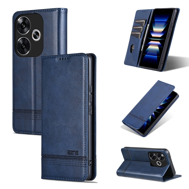 AZNS Magnetic Calf Texture Flip Leather Phone Case, For Xiaomi Redmi Turbo 3, For Xiaomi Redmi Note 13 Pro 4G, For Xiaomi Redmi Note 13 4G, For Xiaomi Redmi K70E, For Xiaomi 14 Ultra, For Xiaomi Redmi 13C / Poco C65, For Xiaomi 14 Pro, For Xiaomi 14