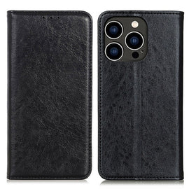 Magnetic Crazy Horse Texture Horizontal Flip Leather Phone Case, For iPhone 16 Pro Max, For iPhone 16 Pro, For iPhone 15 Pro Max, For iPhone 15 Pro, For iPhone 15 Plus, For iPhone 15