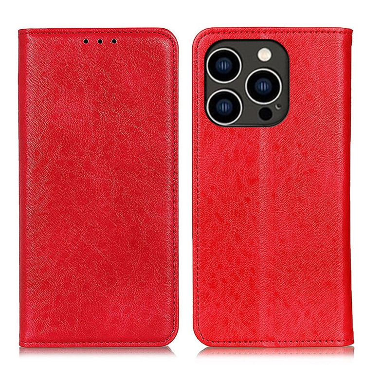 Magnetic Crazy Horse Texture Horizontal Flip Leather Phone Case, For iPhone 16 Pro Max, For iPhone 16 Pro, For iPhone 15 Pro Max, For iPhone 15 Pro, For iPhone 15 Plus, For iPhone 15