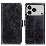 Retro Crazy Horse Texture Horizontal Flip Leather Phone Case, For iPhone 18 Pro / 17 Pro, For iPhone 18 Pro Max / 17 Pro Max, For iPhone 16e / 17e, For iPhone 17, For iPhone Air, For iPhone 16 Pro Max, For iPhone 16 Pro, For iPhone 16 Plus, For iPhone 16