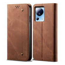 Load image into Gallery viewer, Denim Texture Flip Leather Phone Case, For Xiaomi Redmi Note 12S, For Xiaomi 13 Lite / Civi 2