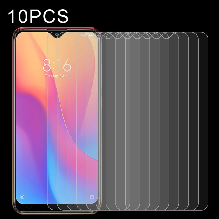10 PCS Half-screen Transparent Tempered Glass Film