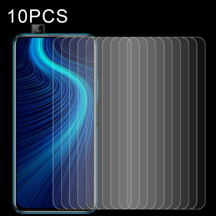 10 PCS Half-screen Transparent Tempered Glass Film