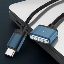 Load image into Gallery viewer, 140W Type-C to Magsafe 3 Magnetic Charging Cable, Silver, Blue