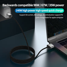 Load image into Gallery viewer, 140W Type-C to Magsafe 3 Magnetic Charging Cable, Silver, Blue