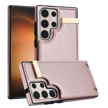 Load image into Gallery viewer, Metal Buckle Card Slots Phone Case