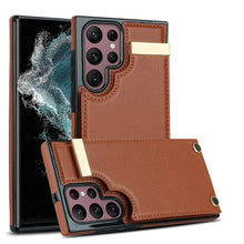 Load image into Gallery viewer, Metal Buckle Card Slots Phone Case