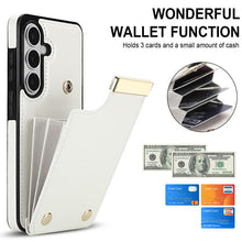 Load image into Gallery viewer, Metal Buckle Card Slots Phone Case, For Samsung Galaxy S26+ 5G, For Samsung Galaxy S26 Ultra 5G, For Samsung Galaxy S26 5G, For Samsung Galaxy S23 Ultra 5G, For Samsung Galaxy S22 Ultra 5G, For Samsung Galaxy Note20 Ultra