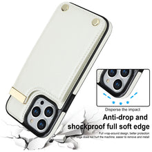Load image into Gallery viewer, Metal Buckle Card Slots Phone Case, For iPhone 14 Pro, For iPhone 14 Pro Max, For iPhone SE 2022 / 2020 / 8 / 7, For iPhone 13 Pro Max, For iPhone 13 Pro, For iPhone 12 / 12 Pro, For iPhone 12 Pro Max, For iPhone 11 Pro Max