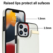 Load image into Gallery viewer, Metal Buckle Card Slots Phone Case, For iPhone 14 Pro, For iPhone 14 Pro Max, For iPhone SE 2022 / 2020 / 8 / 7, For iPhone 13 Pro Max, For iPhone 13 Pro, For iPhone 12 / 12 Pro, For iPhone 12 Pro Max, For iPhone 11 Pro Max