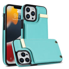 Load image into Gallery viewer, Metal Buckle Card Slots Phone Case, For iPhone 14 Pro, For iPhone 14 Pro Max, For iPhone SE 2022 / 2020 / 8 / 7, For iPhone 13 Pro Max, For iPhone 13 Pro, For iPhone 12 / 12 Pro, For iPhone 12 Pro Max, For iPhone 11 Pro Max