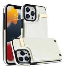 Load image into Gallery viewer, Metal Buckle Card Slots Phone Case, For iPhone 11, For iPhone 11 Pro, For iPhone XS Max, For iPhone 8 Plus / 7 Plus