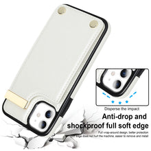 Load image into Gallery viewer, Metal Buckle Card Slots Phone Case, For iPhone 11, For iPhone 11 Pro, For iPhone XS Max, For iPhone 8 Plus / 7 Plus