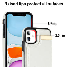 Load image into Gallery viewer, Metal Buckle Card Slots Phone Case, For iPhone 11, For iPhone 11 Pro, For iPhone XS Max, For iPhone 8 Plus / 7 Plus