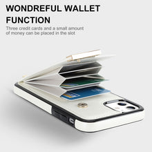 Load image into Gallery viewer, Metal Buckle Card Slots Phone Case, For iPhone 11, For iPhone 11 Pro, For iPhone XS Max, For iPhone 8 Plus / 7 Plus