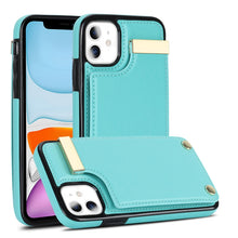 Load image into Gallery viewer, Metal Buckle Card Slots Phone Case, For iPhone 11, For iPhone 11 Pro, For iPhone XS Max, For iPhone 8 Plus / 7 Plus