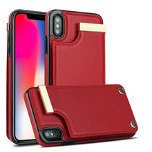Load image into Gallery viewer, Metal Buckle Card Slots Phone Case, For iPhone 11, For iPhone 11 Pro, For iPhone XS Max, For iPhone 8 Plus / 7 Plus