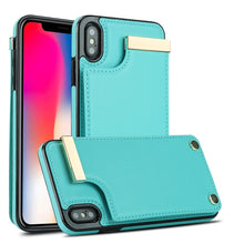 Load image into Gallery viewer, Metal Buckle Card Slots Phone Case, For iPhone 11, For iPhone 11 Pro, For iPhone XS Max, For iPhone 8 Plus / 7 Plus
