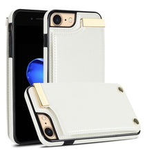 Load image into Gallery viewer, Metal Buckle Card Slots Phone Case, For iPhone 14 Pro, For iPhone 14 Pro Max, For iPhone SE 2022 / 2020 / 8 / 7, For iPhone 13 Pro Max, For iPhone 13 Pro, For iPhone 12 / 12 Pro, For iPhone 12 Pro Max, For iPhone 11 Pro Max