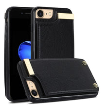 Load image into Gallery viewer, Metal Buckle Card Slots Phone Case, For iPhone 14 Pro, For iPhone 14 Pro Max, For iPhone SE 2022 / 2020 / 8 / 7, For iPhone 13 Pro Max, For iPhone 13 Pro, For iPhone 12 / 12 Pro, For iPhone 12 Pro Max, For iPhone 11 Pro Max