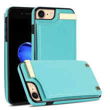Load image into Gallery viewer, Metal Buckle Card Slots Phone Case, For iPhone 14 Pro, For iPhone 14 Pro Max, For iPhone SE 2022 / 2020 / 8 / 7, For iPhone 13 Pro Max, For iPhone 13 Pro, For iPhone 12 / 12 Pro, For iPhone 12 Pro Max, For iPhone 11 Pro Max
