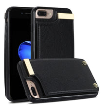 Load image into Gallery viewer, Metal Buckle Card Slots Phone Case, For iPhone 11, For iPhone 11 Pro, For iPhone XS Max, For iPhone 8 Plus / 7 Plus