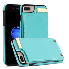 Load image into Gallery viewer, Metal Buckle Card Slots Phone Case, For iPhone 11, For iPhone 11 Pro, For iPhone XS Max, For iPhone 8 Plus / 7 Plus