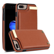 Load image into Gallery viewer, Metal Buckle Card Slots Phone Case, For iPhone 11, For iPhone 11 Pro, For iPhone XS Max, For iPhone 8 Plus / 7 Plus
